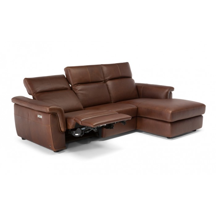 St. Charles, MO, Leather Reclining Sofa