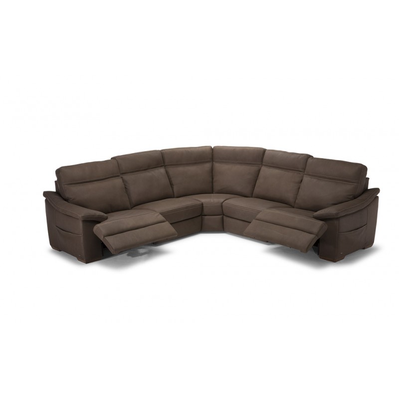 Granite City Leather Reclining Sectional