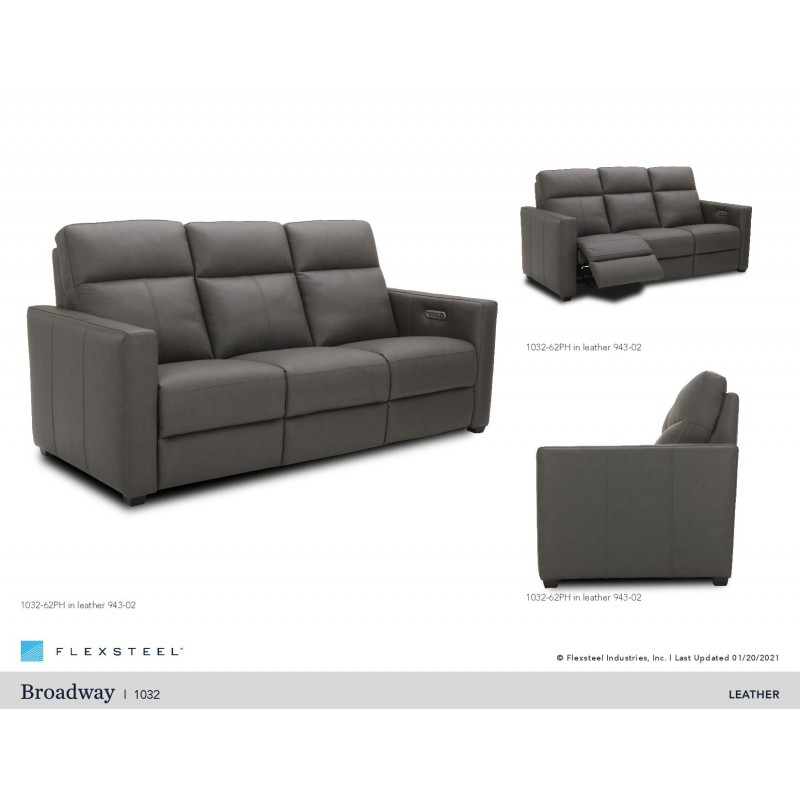 St. Louis Leather Flexsteel Sofa